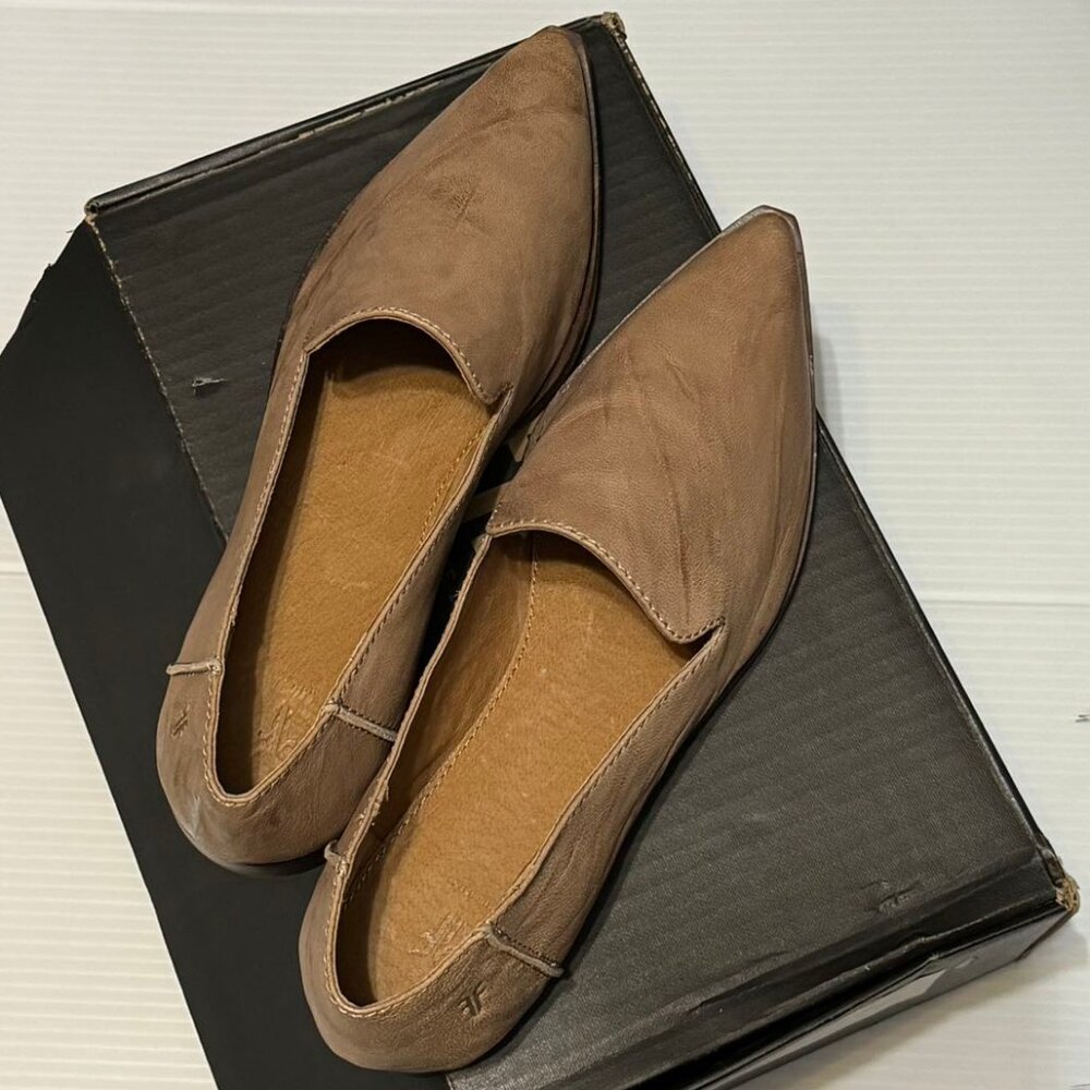 Frye Women's Kenzie Venetian Gray Casual Loafers Shoes 7M